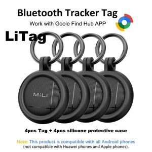 Google Find Hub 앱(Android 전용)과 호환되는 스마트 블루투스 태그, 여행 가방/수하물용 위치 추적 태그