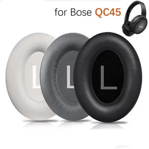 보스 QC45 퀵컴포트 45 헤드폰용 교체용 이어패드 쿠션 부드러운 프로틴 가죽 이어패드