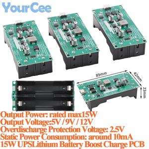 15W 3A UPS 18650 리튬 배터리 부스트 스텝업 충전 보드 5V 9V 12V UPS 충전 중 무정전 전원 공급 모듈