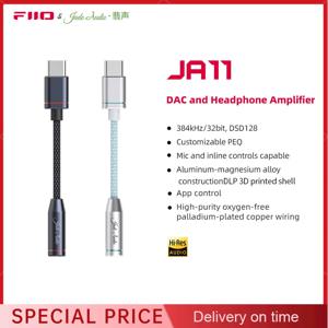FiiO JA11 USB 타입 C에서 3.5mm 이어폰/헤드폰 어댑터 USB C 케이블 USB-C에서 3.5mm 오디오 AUX 케이블