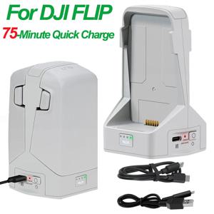 DJI 플립 양방향 충전 허브 수직 버틀러 보조 배터리 충전 스테이션 키트 DJI 플립 드론 액세서리용 배터리 충전기