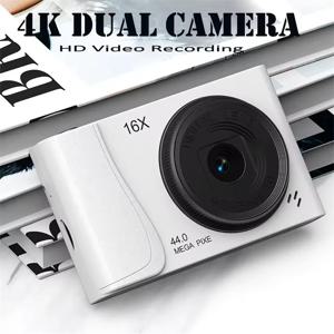 4K 디지털 카메라 16배 줌 캠코더 2400만 화소 컴팩트 카메라 어린이 성인 초보자용 자동 초점 사진 촬영