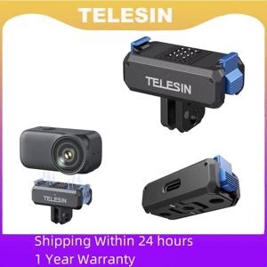 TELESIN 마그네틱 퀵 릴리스 DJI OSMO 나노 액세서리용 2개의 클로 충전 어댑터 마운트 듀얼 클로 인터페이스