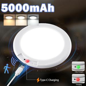 LED 모션 센서 천장 조명, 마그네틱 설치, 리모컨 포함, USB 충전식, 샤워실, 침실, 옷장, 야간 조명용