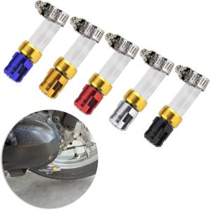 CNC 합금 오토바이 에어 필터 드레인 튜브 헤드 개조 부품 (PCX150 PCX160 ADV150 ADV160 Aerox 155 Nmax V1 V2 Click 125i 150i 용)