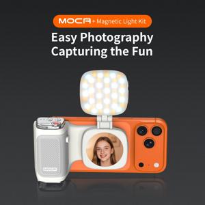 COMITOK MOCA 아이폰 무선 셀피 부스터, 포커스 잠금/DSLR 셔터 기능, 충전식 리모컨+옵션 미러/필 라이트