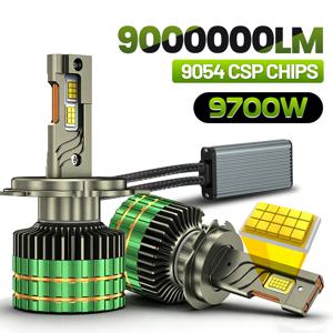 9700W 9000000LM H7 H4 H11 LED 헤드라이트 고출력 9054 CSP 캔버스 H1 H8 9005 HB3 9006 HB4 9012 HIR2 터보 램프 자동차 LED 헤드램프