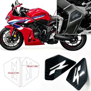 혼다 CBR 650R CBR650R CB650R 프레임 사이드 커버 장식 키트 - 탄소 섬유 - 스테인레스 스틸 장식 로고 - 모델 R 로고