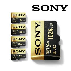소니 U3 A2 메모리 카드 마이크로 TF SD 카드 64G 128G 256G 512G 1TB U3 V30 4K 풀 HD TF 메모리 플래시 카드 (휴대폰/컴퓨터/드론용)
