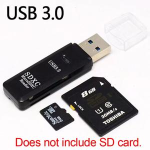 다기능 2-in-1 고속 USB 3.0/2.0 카드 리더기, TF+SD 지원, 컴퓨터, 태블릿 카메라, 노트북, 차량용