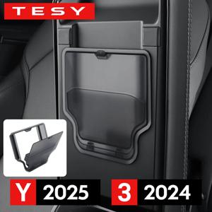 테슬라 모델 YL Y 주니퍼 2025 2026 암레스트 뚜껑 정리함 투명 블랙 케이스용 자석식 숨김 수납함
