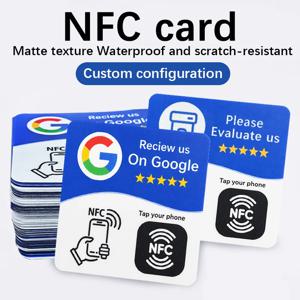 10-50개 NFC 215 사각형(접착식 뒷면 포함), 프로그래밍 가능한 구글 평가 카드, NFC 데스크탑 스테이션, 13.56MHz, 편집 가능한 카드