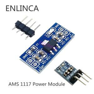 5 개/몫 LM1117 AMS1117 3.3V 4.5-7V 턴 3.3V DC-DC 라스베리 파이용 스텝 다운 전원 공급 장치 모듈