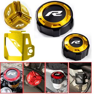 야마하 R6 YZF R6 YZFR6 YZF-R6 2010-2020, 2021, 2022 모델용 전면 및 후면 브레이크 오일 탱크 캡 및 주유구 캡 보호 액세서리