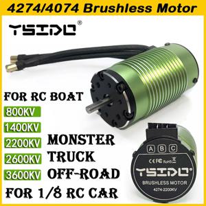 YSIDO 4274 800KV 1400KV 2200KV 3600KV RC ARRMA TRAXXAS EDF 보트 용 브러시리스 모터 1/8 1/7 자동차 몬스터 트럭 오프로드