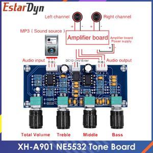 XH-A901 NE5532 톤 보드 프리 앰프 프리 앰프, 고음 저음 볼륨 조정 프리 앰프 톤 컨트롤러, 앰프 보드 용