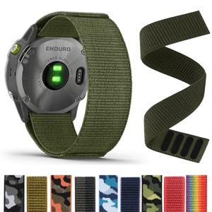 Garmin Fenix ​​7/7X/6/6X Pro/5X Plus/Epix Pro Descent MK3/2 팔찌 용 사파이어 교체 시계 밴드 용 22MM 26MM 나일론 스트랩