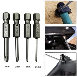 전기 스크루 드라이버 드릴 전동 공구 액세서리용 십자 드라이버 비트, 6.35mm 육각 섕크 PH00 PH0 PH PH2, 50mm, 4 개