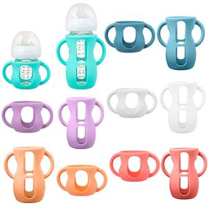 BPA 프리 실리콘 아기용 젖병 홀더 보호용 신생아용 젖병 커버 케이스 손잡이 포함 120/240ml AVENT 병용