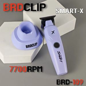 BRDCLIP BRD 109 전문가용 헤어 트리머 DLC 블레이드 7700RPM 베이스 포함 1200mAh 이발소 조각기 헤어 클리퍼 남성용