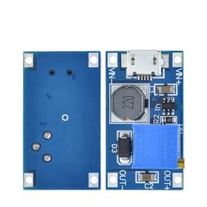 MT3608 부스트 모듈 DC-DC 부스트 컨버터 2A 조정 가능한 전압 2V-24V에서 5V-28V 전원 공급 보드 아두이노 DIY 파워뱅크용