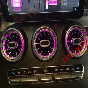 메르세데스 아토모스피어 LED C/GLC 2014-2022 x253 w205 엠비언트 라이트 터빈 에어벤트 회전 트위터 라이트용 풀세트 64색