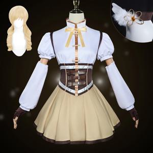 애니메이션 마법소녀 마도카 마기카 코스프레 의상 유니폼 코스프레 토모에 마미 마법 할로윈 여성 배틀 드레스