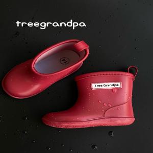 트리 그랜드파 유아용 레인부츠 (남아, 여아용) - 가볍고 유연한 고무 소재, 미끄럼 방지 밑창, 슬립온 디자인