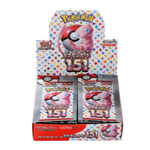 140장/박스 포켓몬 스칼렛 바이올렛 151 카드 일본 SV2a Sv11W 제크롬 버전 TCG 클래식 확장 부스터 박스 트레이드 카드 선물