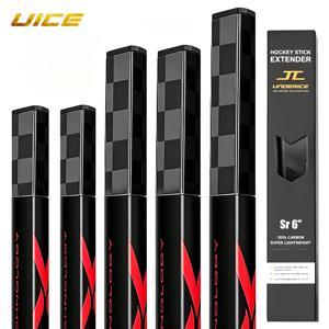 하키 스틱 연장 엔드 플러그 주니어 시니어용 4인치 6인치 열활성 접착제 100% 유리섬유 PVC 캡 포함 아이스 하키 스틱에 적합