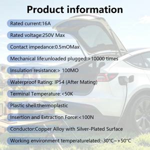 Type2 V2L 방전 어댑터, 16A, 스위치 포함, 볼보 EX30 차량용 V2L 출력 장치, 캠핑 및 비상 전원 공급에 적합