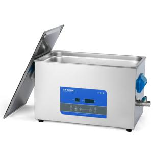 20L 용량, 400W 전력, 40KHz 주파수의 전기 초음파 세척기, 304 스테인리스 스틸 재질, 디지털 타이머 기능, 실험실 부품 및 자동차 세척용.