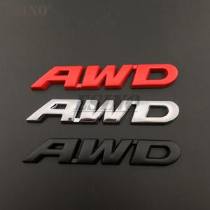 3D V6 AWD 자동차 금속 합금 트렁크 펜더 접착식 배지 바디 테일 게이트 변위 엠블럼, 도요타 하이랜더 V6