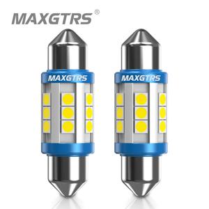 2x C5W LED 전구 CANBUS 12V 꽃줄 31mm 36mm 41mm C10W 자동차 인테리어 조명 번호판 독서 램프 3030 SMD 6000K 흰색 12V