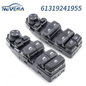 NEVOSA BMW 5 6 시리즈 F06 F07 F10 F11 X3 F25 드라이버 사이드 윈도우 리프터 스위치 마스터 제어 버튼 61319241956 61319241955