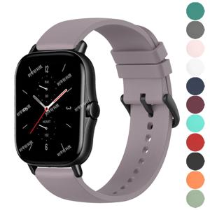 Amazfit Active/GTS 4 2 Mini/GTS 3 2E 용 20mm 스트랩 Amazfit GTR Mini/42mm 시계 밴드 손목 밴드 용 실리콘 밴드 팔찌