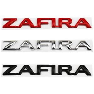 자동차 3D 금속 문자 단어 로고 데칼 스티커, Opel ZAFIRA 자동차 후면 트렁크 알파벳 엠블럼 배지 장식 스티커