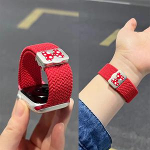 애플워치 스트랩 44mm 40mm 45mm 46mm 49mm 41mm 38 마그네틱 나일론 팔찌 iWatch 시리즈 SE 7 6 8 9 10 울트라 2 브레이드 밴드