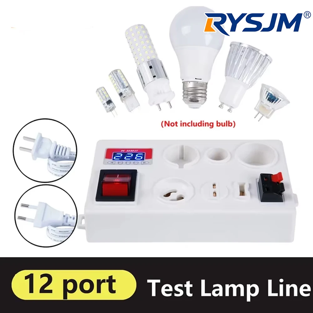 E27 B22 E14 전구 테스터용 LED 테스터, 다목적 스크린 테스터, 전구용 LED 전력 전압 테스터