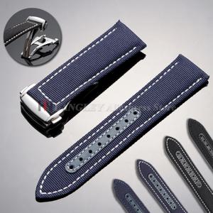 오메가 Seamaster 300 시계 스트랩 스피드마스터 AT150 캔버스 나일론 시계 밴드 20mm 22mm 접이식 버클 남성용 스포츠 팔찌