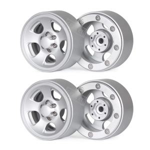 4PCS 메탈 레트로 5스포크 1.9인치 비드락 휠 림 55x26mm (1/10 RC 크롤러 TRX4 SCX10 Capra RR10 Wraith Redcat GRN8 용)