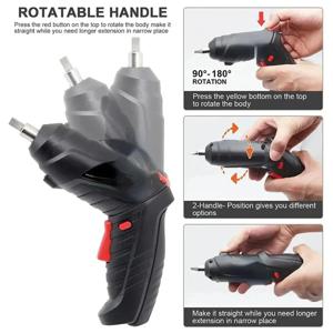 3.6V 무선 전동 공구 세트(가정용 유지보수용)300mAh 리튬 배터리 미니 드릴 전동 드라이버 수리 도구 키트(박스 포함)