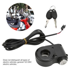 핸들바 스위치가 있는 범용 전기 스쿠터 엄지 잠금 키트, 12 V, 24 V, 36 V, 48V