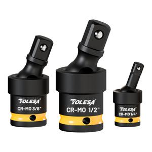 TOLESA 3PC 유니버셜 조인트-소켓 임팩트 스위블 소켓 세트 플렉시블 소켓 스위블 세트 1/2