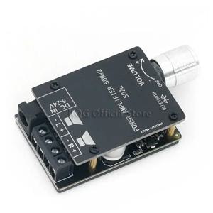 ZK-502L 미니 블루투스 5.0 DC 5-24V 무선 오디오 디지털 파워 앰프 스테레오 보드 50Wx2 블루투스 앰프 증폭기
