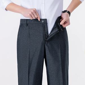 고품질 남성 정장 바지 브랜드 클래식 여름 봄 바지 하이웨이스트 가을 바지 비즈니스 캐주얼 포멀 드레스 팬츠