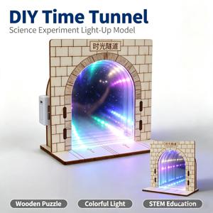 시간 터널 심연 거울 반사 DIY 조립 수공예품, 광학 기계식 데스크탑 장식품, 거울 시각 디스플레이 장식