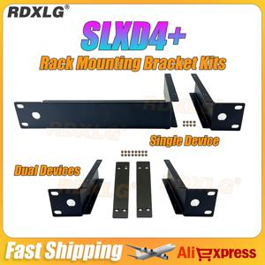 Shure SLXD4+D 무선 마이크 시스템 수신기, 단일 장치 및 이중 장치용 금속 랙 장착 브래킷 랙 키트