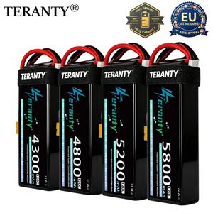 TERANTY 2S 3S 4S 6S 120C 4300/4600/4800/5200/5500/5800mAh 그래핀 리포 배터리 (T XT60 XT90 EC5 커넥터 포함) 자동차, 트럭, 헬리콥터용