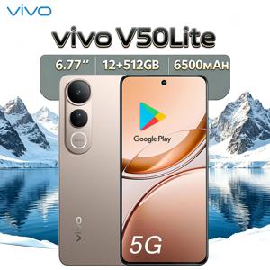 새로운 VIVO V50 Lite 12GB+512GB 스마트폰 5G 모바일폰 6500mAh 대용량 배터리 50MP AI 촬영 카메라 듀얼 SIM 듀얼 스탠바이